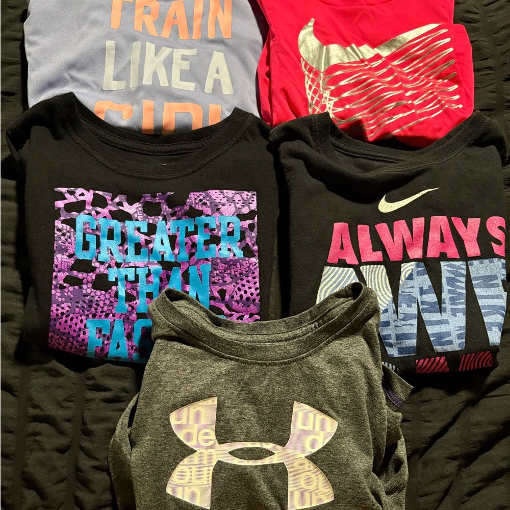 Nike Kids Short Sleeve Tees - Black, Red, Gray, Purple